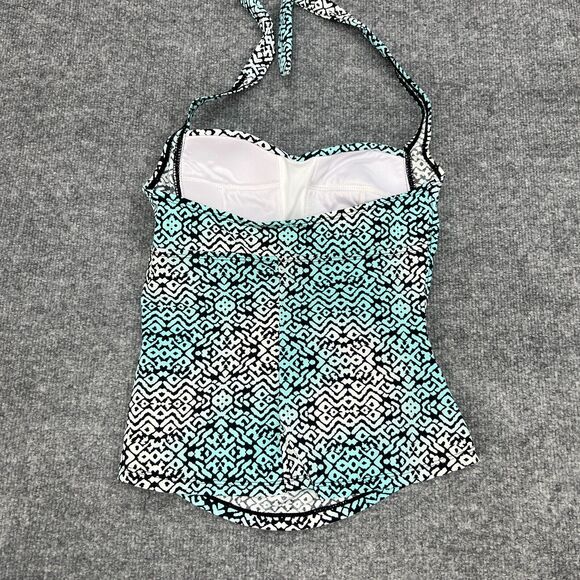 Assets Spanx Sarah Blakely Halter Swim Top Womens S Small Semi Padded Tankini - Picture 4 of 12
